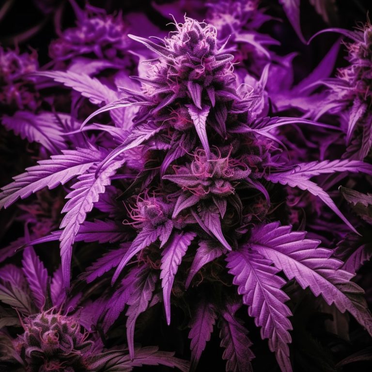 Растение каннабиса приобрело фиолетовый цвет в борьбе с вирусом